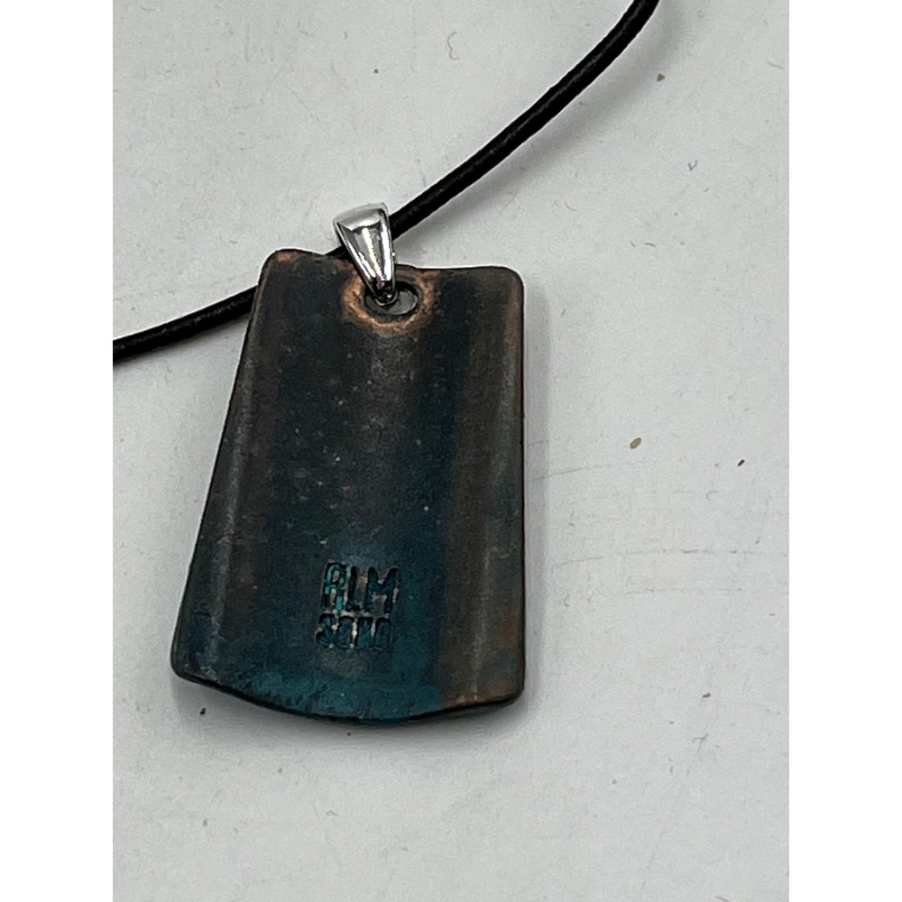 Robert Lee Morris Silver & leather charm chain Two Tone Necklace - Picture 11 of 11